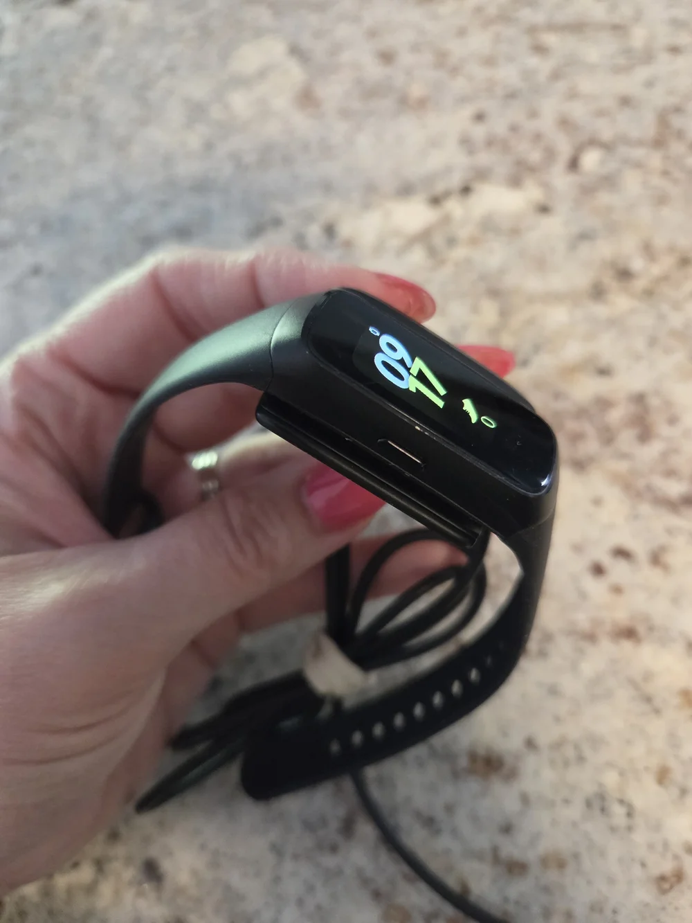 Black Samsung Galaxy Fit - Fitness Tracker Smart Band